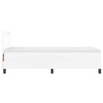 vidaXL Cadre de Lit avec Matelas Blanc 90 x 200 cm Faux cuir