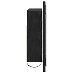 vidaXL Armoire de toilette avec miroir Chêne noir 60 x 12 x 45 cm