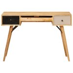 vidaXL Bureau d'écriture Marron 110 x 55 x 76 cm Bois de mangue massif