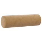 vidaXL Canapé 2 places avec oreillers décoratifs brun 140 cm velours
