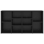 vidaXL Banc à chaussures avec étagère Chêne noir 103 x 30 x 54 5 cm