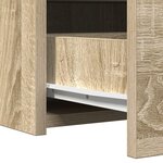 vidaXL Table de Maquillage Murale Chêne de Sonoma 60x40x70 cm