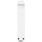 vidaXL Pieds de table basse en forme de V  2 pièces  blanc  40 x (30-31 3) cm  acier