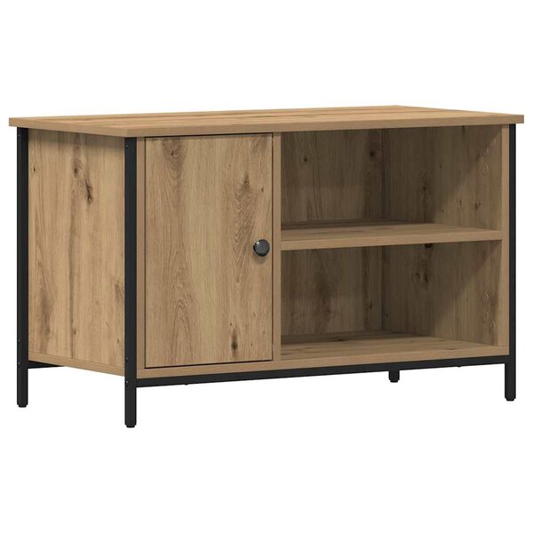 vidaXL Meuble TV chêne artisanal 80 x 40 x 50 cm Bois d'ingénierie