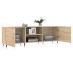 vidaXL Meuble TV chêne sonoma 150x30x50 cm bois d'ingénierie