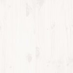 vidaXL Cadre de lit sans matelas blanc 135x190 cm bois de pin massif