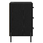 vidaXL Cabinet de chevet Chêne noir 40 x 40 x 66 cm Bois d'ingénierie
