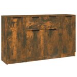 vidaXL Buffets 3 Pièces Chêne fumé Bois d'ingénierie