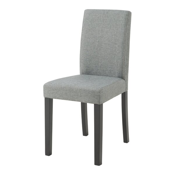 Lot de 2 chaises de salle à manger rembourrées 89 x 43 x 54 cm confort salon design moderne cuisine gris clair 03_0009618