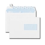 Boîte de 500 enveloppes blanches c5 162x229 80 g fenêtre 45x100 gpv