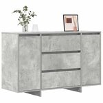 vidaXL Buffet Gris béton 120 x 41 x 75 cm Bois d'ingénierie