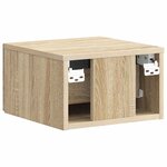 vidaXL Cabinet de chevet mural Chêne Sonoma 34 5 x 33 x 20 cm