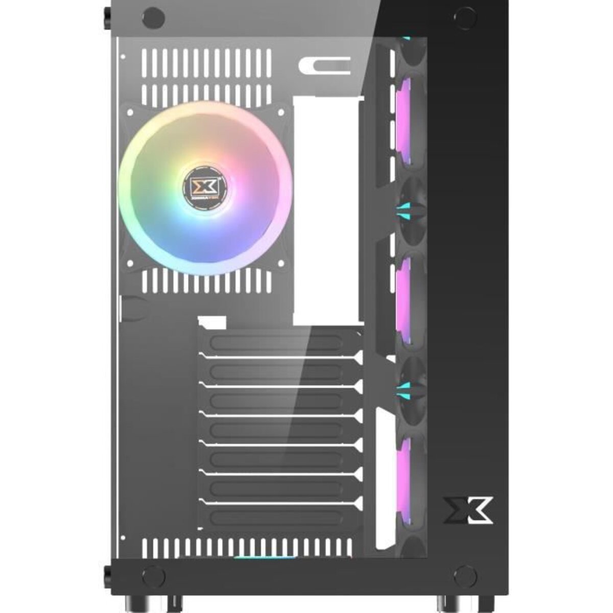XIGMATEK BOITIER PC Aquarius Plus - Moyen Tour - RGB - Noir