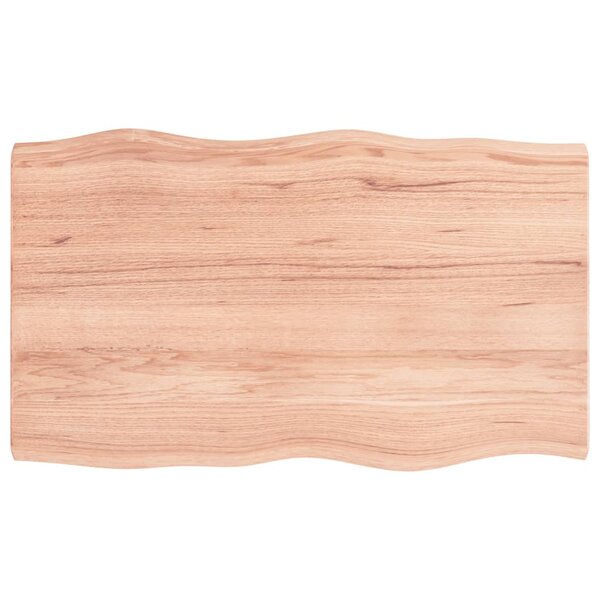 vidaXL Dessus de table bois massif traité bordure assortie