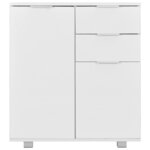 vidaXL Buffet Blanc brillant 71 x 35 x 80 cm Bois d'ingénierie