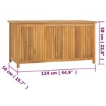 vidaXL Boîte de jardin 114x50x58 cm Bois massif de teck