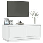vidaXL Table basse blanc 102x50x44 cm bois d'ingénierie