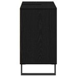 vidaXL Vanité en chêne noir Chêne noir MDF Moyen Vanité salle de bain