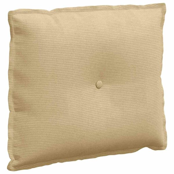 vidaXL Coussin de Dos Vert gris 60 x 50 cm Tissu en velours côtelé