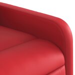 vidaXL Fauteuil de massage inclinable électrique rouge similicuir
