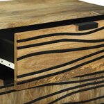 vidaXL Table de chevet 50x33x60 cm – Bois de manguier massif