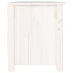 vidaXL Banc à chaussures Blanc 70x38x45 5 cm Bois de pin massif