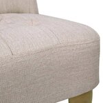 vidaXL Fauteuil de style France crème tissu