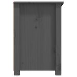 vidaXL Meuble TV Gris 79x35x52 cm Bois de pin massif