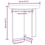 vidaXL Support de Plante 2 pièces Sonoma gris 40 x 40 x 40 cm