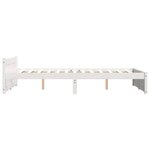 vidaXL Cadre de lit sans matelas blanc bois massif 120x190 cm