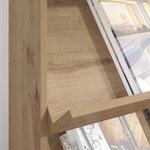 vidaXL Étagère à magazines Chêne artisanal 70 x 41 x 156 cm