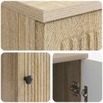 vidaXL Bureau Chêne Sonoma Bois d'ingénierie 142 5 x 50 x 75 cm
