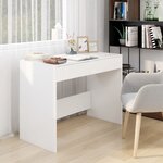 vidaXL Bureau Blanc 101x50x76 5 cm Aggloméré