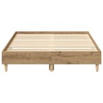 vidaXL Cadre de lit sans matelas chêne artisanal 140x190 cm