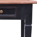 vidaXL Bureau d'écriture et tiroirs 90x50x101 cm bois massif d'acajou