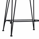 vidaXL Tabouret de bar 2 Pièces Naturel 44 x 45 x 76 cm Rattan et Acier