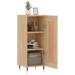 vidaXL Buffet Chêne sonoma 34 5x34x90 cm Bois d'ingénierie
