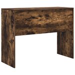 vidaXL Bureau d'écriture Chêne fumé Bois d'ingénierie 100 x 40 x 76 cm