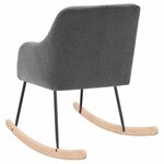 vidaXL Chaise à bascule Gris clair Tissu