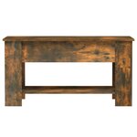 vidaXL Table basse Chêne fumé 101x49x52 cm Bois d'ingénierie