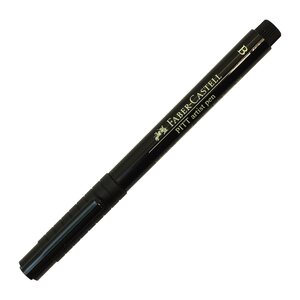 Feutre encre de chine PITT artist pen Brush Pointe Pinceau Noir FABER-CASTELL