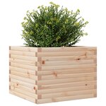vidaXL Jardinière 60x60x46 cm bois de pin massif