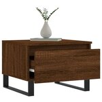 vidaXL Tables basses 2 Pièces chêne marron 50x46x35 cm bois d'ingénierie