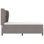 Lit coffre vitaXL avec matelas en taupe  160x200 cm tissu