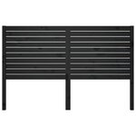 vidaXL Tête de lit Noir 186x4x100 cm Bois massif de pin