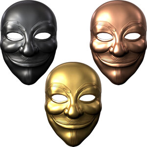 Monnaie GUY FAWKES MASK Blind Box 2 Oz Cuivre 1$ Liberia 2026