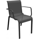 Fauteuils pour l'extérieur en aluminium cauro (lot de 2)