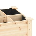 vidaXL Jardinière avec Grilles 161x43x76 cm Bois Massif de Sapin