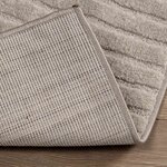 vidaXL Tapis de surface HUARTE Beige 170 x 120 cm Polyester