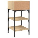 vidaXL Tables de chevet 2 Pièces chêne sonoma 35x34 5x70 cm